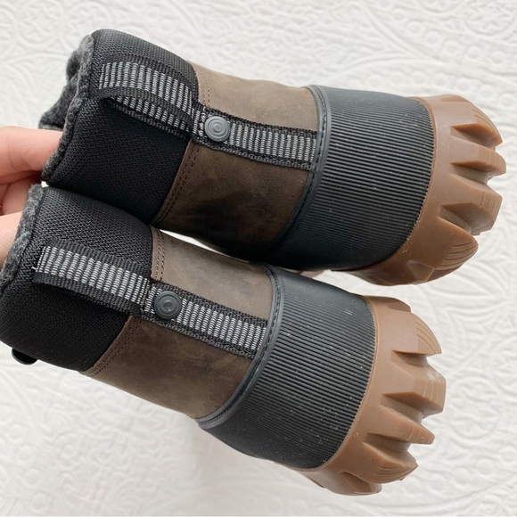 BOGS Men's Arcata Urban Leather Mid‎ Snow Boots, Chocolate - Picture 6 of 8